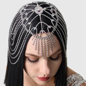 Rhinestone Chain Cage Headpiece